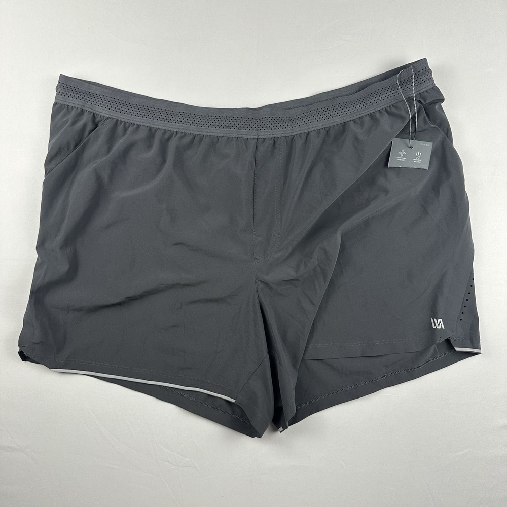 VRST Men's 2XL 7"‎ Enthusiast Run Short Pure Black New Without Tags Performance